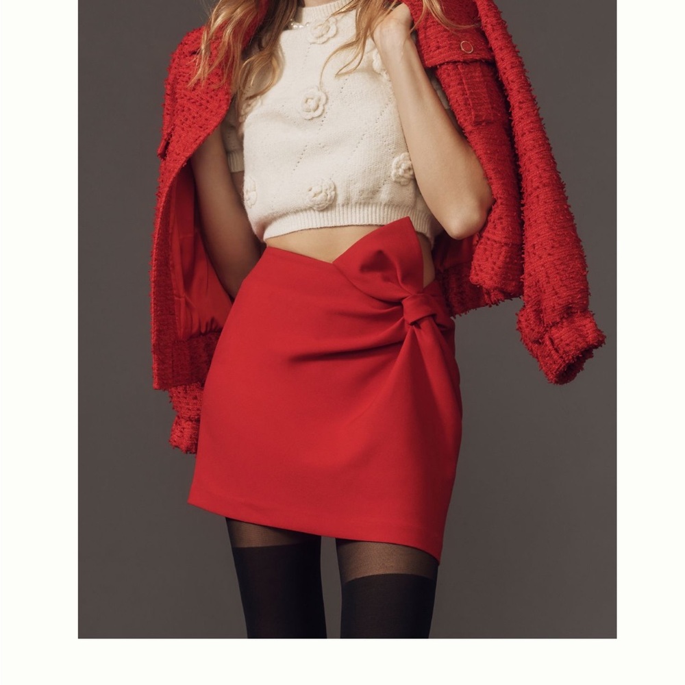 Anthropologie Maeve ✨NWT✨ Twist Mini Skirt 🎀